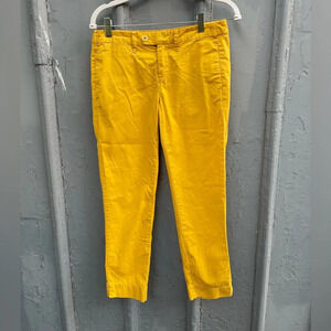 G1 Basic Goods Iconic  Chino Paper Twill Mustard cotton pants, size 2